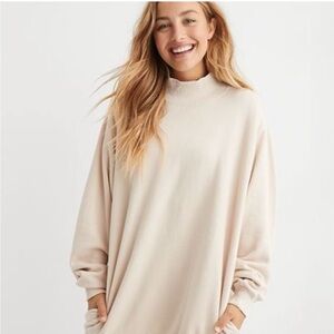 Grey Mockneck Sweatshirt